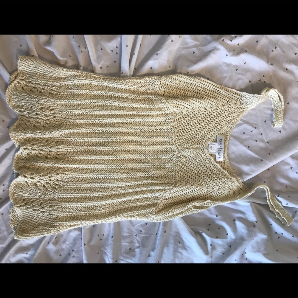 Crochet Off White Tank